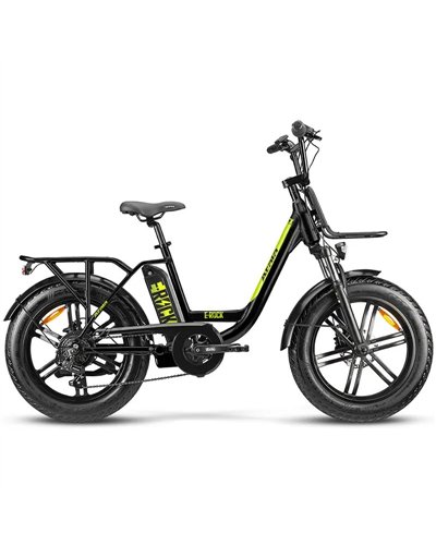 Atala e-Bike e-Rock 20F Shimano Tourney 7sp EcoLogic 627Wh, Black/Yellow Matt