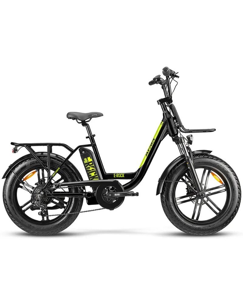 Atala e-Bike e-Rock 20F Shimano Tourney 7sp EcoLogic 627Wh, Black/Yellow Matt