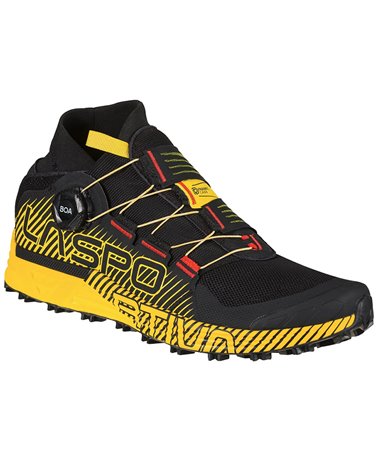 La Sportiva Cyklon Men's Trail Running Shoes, Black/Yellow