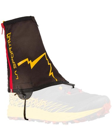 La Sportiva Waterproof Winter Trail Running Gaiters, Black/Yellow