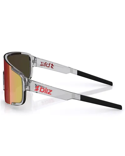 Bliz P003 Multisport Glasses Polished Transparent Dark Grey/Red