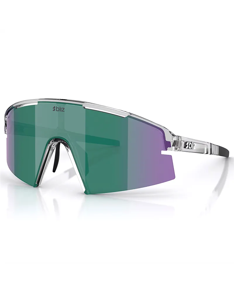 Bliz P006 Small Multisport Glasses Polished Crystal Black/Green-Green Multicolor