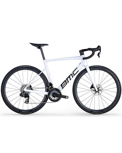 BMC Teammachine SLR One - Sram Force AXS 12v con Powermeter, Bianco/Nero