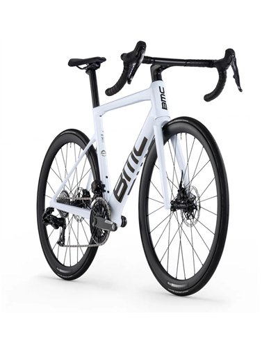 BMC Teammachine SLR One - Sram Force AXS 12v con Powermeter, Bianco/Nero