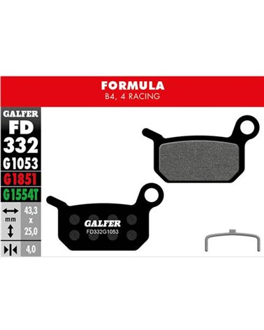 Galfer Bike Standard Brake Pad Formula 4 Racing - B4