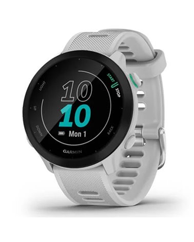 Garmin Forerunner 55 GPS Smartwatch Cardio Integrato, Bianco