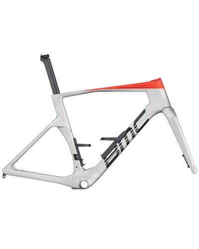 BMC Frameset Teammachine R 01, Arctic Silver/Neon Red MY26