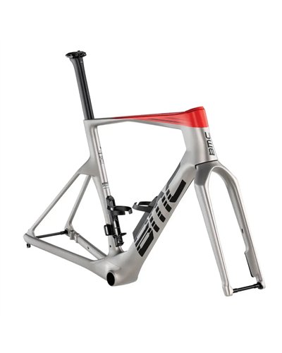 BMC Frameset Teammachine R 01, Arctic Silver/Neon Red MY26