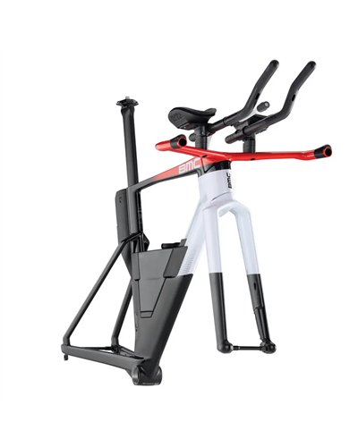 BMC Kit Telaio Speedmachine 01, Cool White/Neon Red MY26