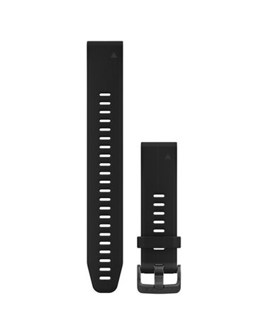 Garmin QuickFit 20 Silicone Watch Band L for Fenix 5S/Fenix 5S Plus/D2 Delta S, Black