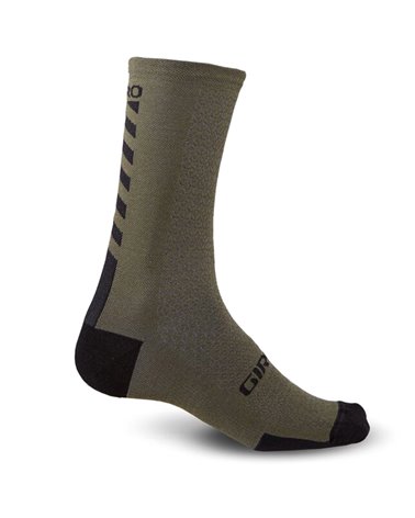 Giro HRc+ Merino Cycling Socks, Mil Spec Olive/Black