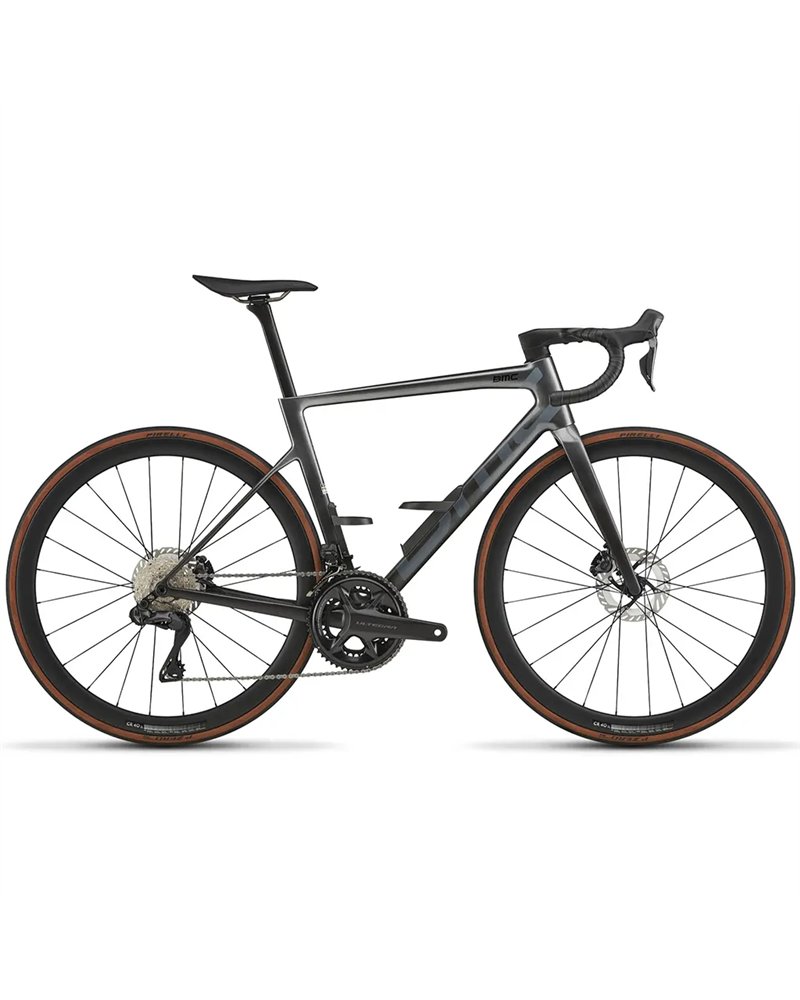 BMC Teammachine SLR01 Three - Shimano Ultegra Di2 12v, Silver Carbon/Carbon MY27