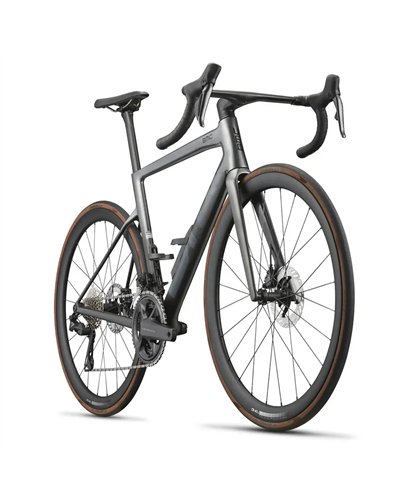 BMC Teammachine SLR01 Three - Shimano Ultegra Di2 12v, Silver Carbon/Carbon MY27