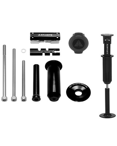 Granite alijo - Kit de herramientas W/42mm tapa inferior carcasa fork / dirección serie, negro (cónico)