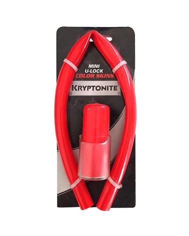 Kryptonite Mini U-Lock Color Skin Kit, Red