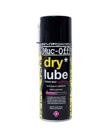 Muc-Off Dry PTFE Lube Lubrificante Spray Catena Condizioni Secche (400ml)