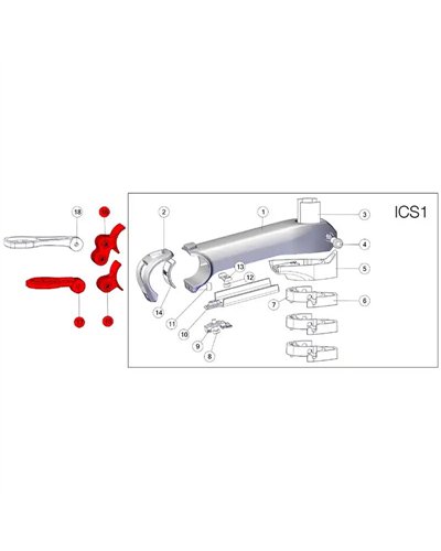 BMC ICS01 Stems Faceplate Garmin/GoPro Mount Set