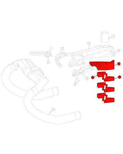 BMC Kit Distanziale per Attacco Manubrio ICS01