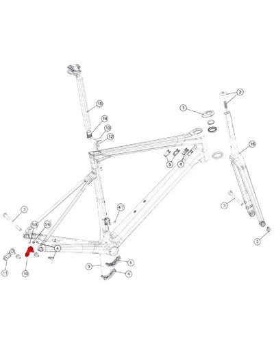 BMC Derailleur Hanger n.58 Teammachine SLR01/SLR02 - 301092
