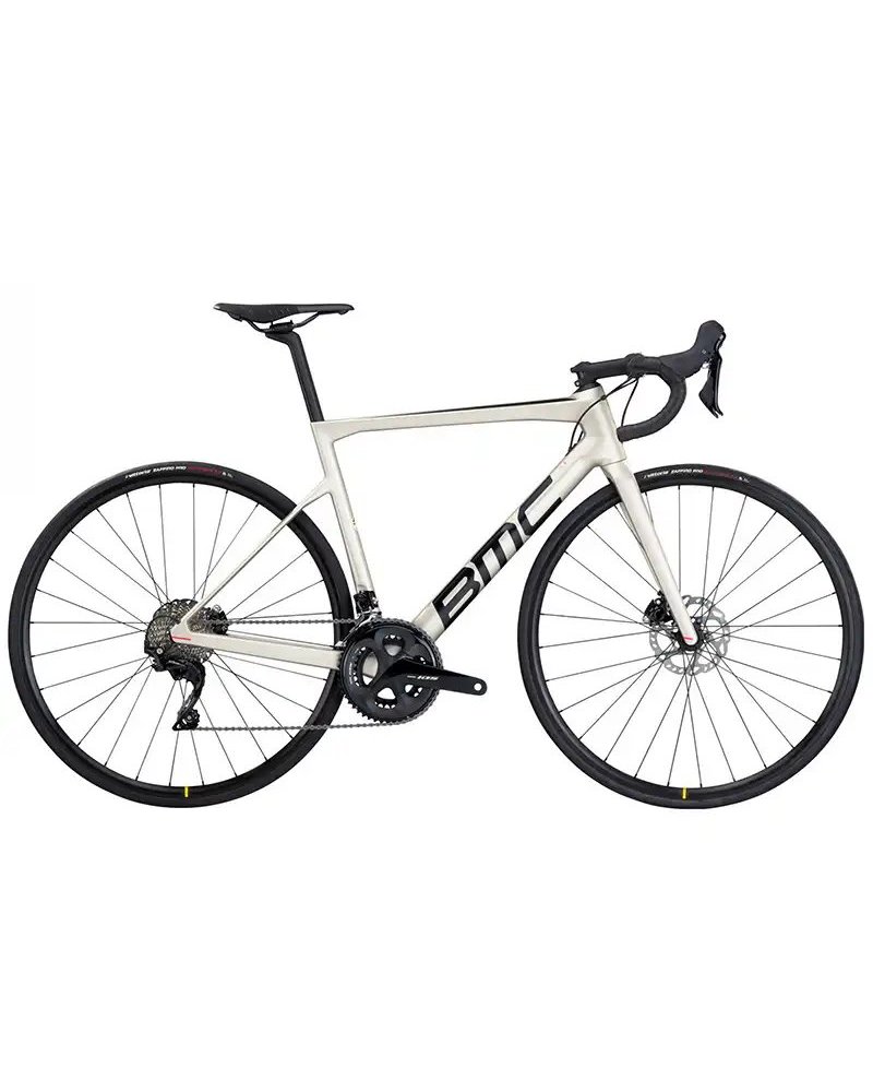 BMC Teammachine SLR Five - Shimano 105 Di2 12v, Argento Artico/Nero