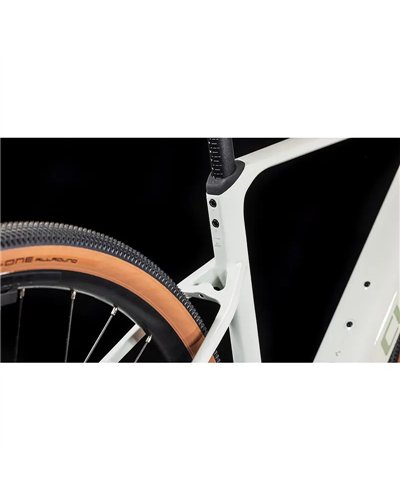 Cube Nuroad Hybrid C:62 Race 400X e-Bike Shimano GRX 12sp Bosch SX 400Wh, Desertstone/Green