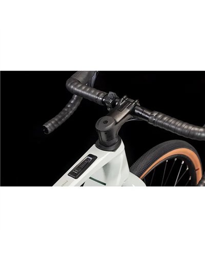 Cube Nuroad Hybrid C:62 Race 400X e-Bike Shimano GRX 12sp Bosch SX 400Wh, Desertstone/Green