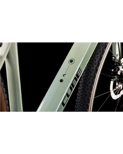 Cube Nuroad C:62 EX Sram GX Eagle AXS 12sp, Desertstone/Green