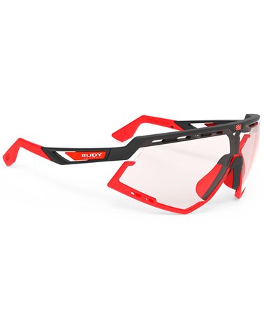 Rudy Project Occhiali Defender, Black Matte/Red Fluo - ImpactX Photochromic 2 Red