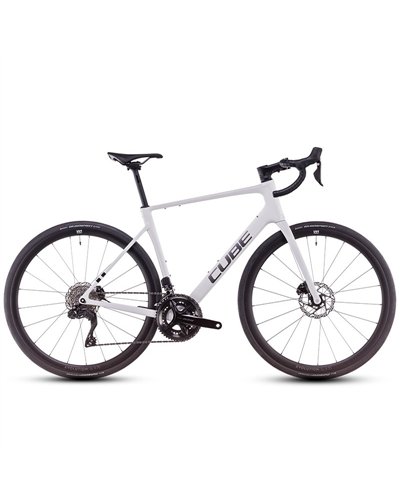 Cube Attain C:62 SLX Shimano 105 Di2 12v, Cotton/Grey