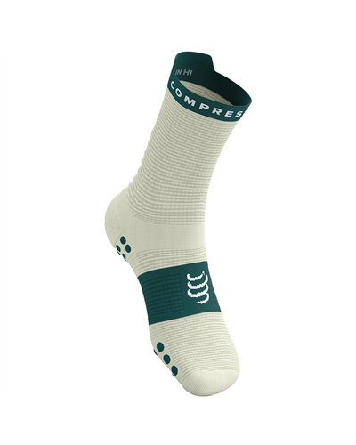 Compressport Pro Racing Socks V4.0 Run High Cut Calze a Compressione, Sugar/Storm