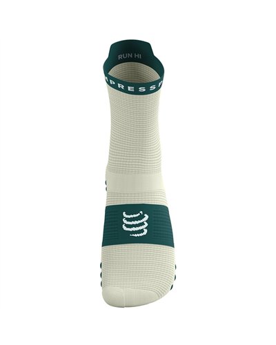 Compressport Pro Racing V4.0 Run High Cut Compression Socks, Sugar/Storm