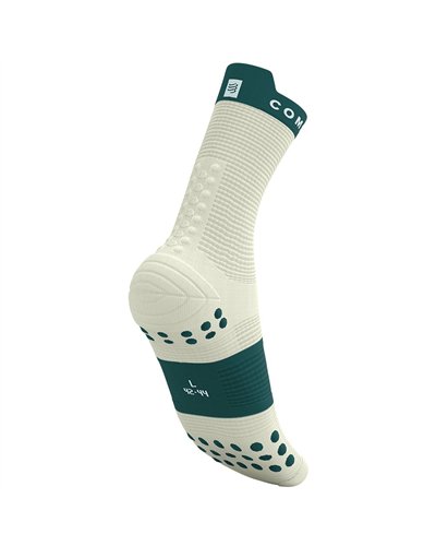 Compressport Pro Racing Socks V4.0 Run High Cut Calze a Compressione, Sugar/Storm