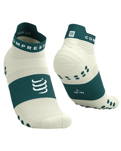 Compressport Pro Racing V4.0 Run Low Cut Compression Socks, Sugar/Storm