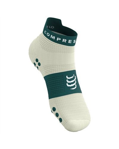 Compressport Pro Racing V4.0 Run Low Cut Compression Socks, Sugar/Storm