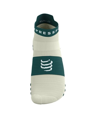 Compressport Pro Racing Socks V4.0 Run Low Cut Calze a Compressione, Sugar/Storm