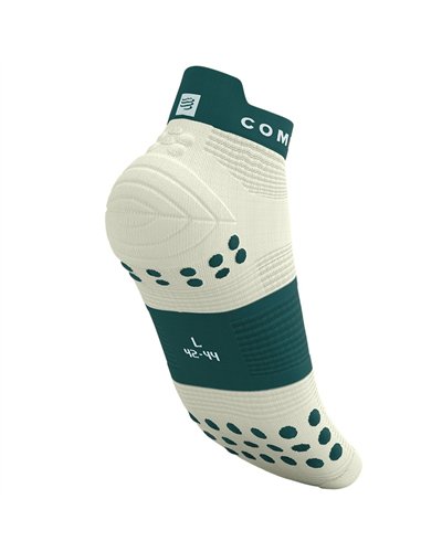 Compressport Pro Racing V4.0 Run Low Cut Compression Socks, Sugar/Storm