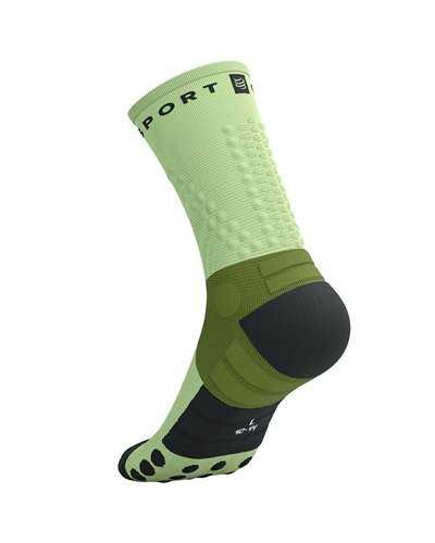 Compressport Ultra Trail Socks V2.0 Compression Socks, Woodbine/Shadow Lime