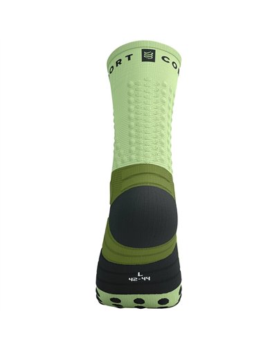 Compressport Ultra Trail Socks V2.0 Compression Socks, Woodbine/Shadow Lime
