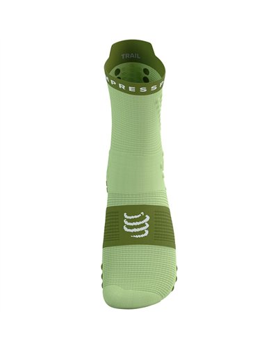 Compressport Pro Racing Socks V4.0 Trail Calze a Compressione, Shadow Lime/Woodbine