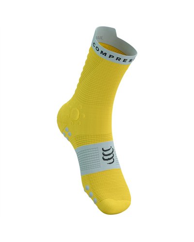 Compressport Pro Racing V4.0 Trail Compression Socks, Maize/Dawn Blue