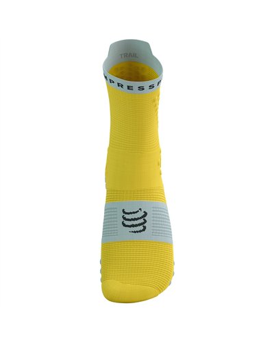 Compressport Pro Racing V4.0 Trail Compression Socks, Maize/Dawn Blue