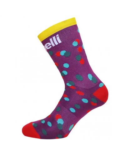 Cinelli Caleido Dots Cycling Socks, Purple