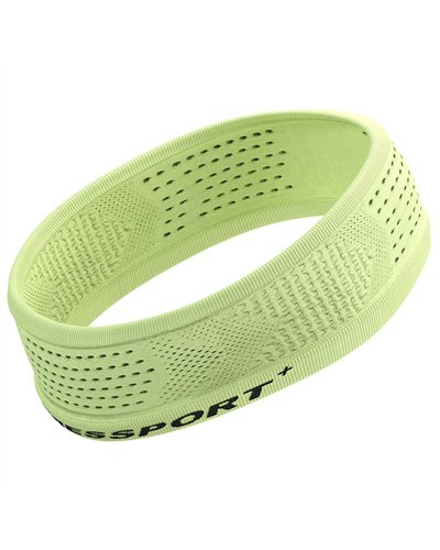 Compressport Thin Headband On/Off Fascia Testa 6 cm, Shadow Lime (Taglia Unica)