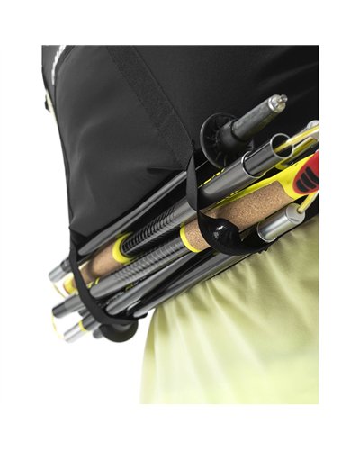 Compressport Ultrun Evo 10 Pack Zaino Gilet Idrico Trail Running, Nero (2 Borracce Comprimibili da 500 ml Incluse)