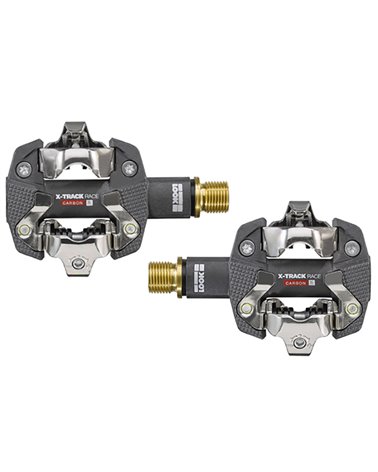 Look X-Track Race Carbon TI  Black MTB Bike Pedals with Cleats