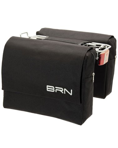 BRN Trendy 22 Liters Rear Luggage Carrier Bicycle Bag, Black