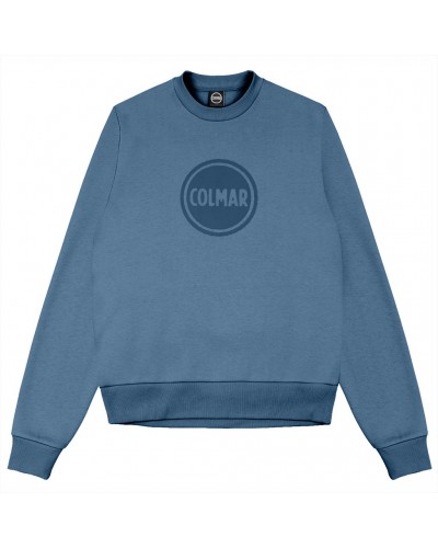 Colmar Men's Crew-Neck Sweatshirt with Logo, Admiral