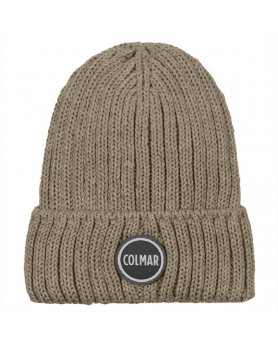 Colmar Unisex Rib-Knit Hat with Turn-Up, Mocaccino (One Size Fits All)