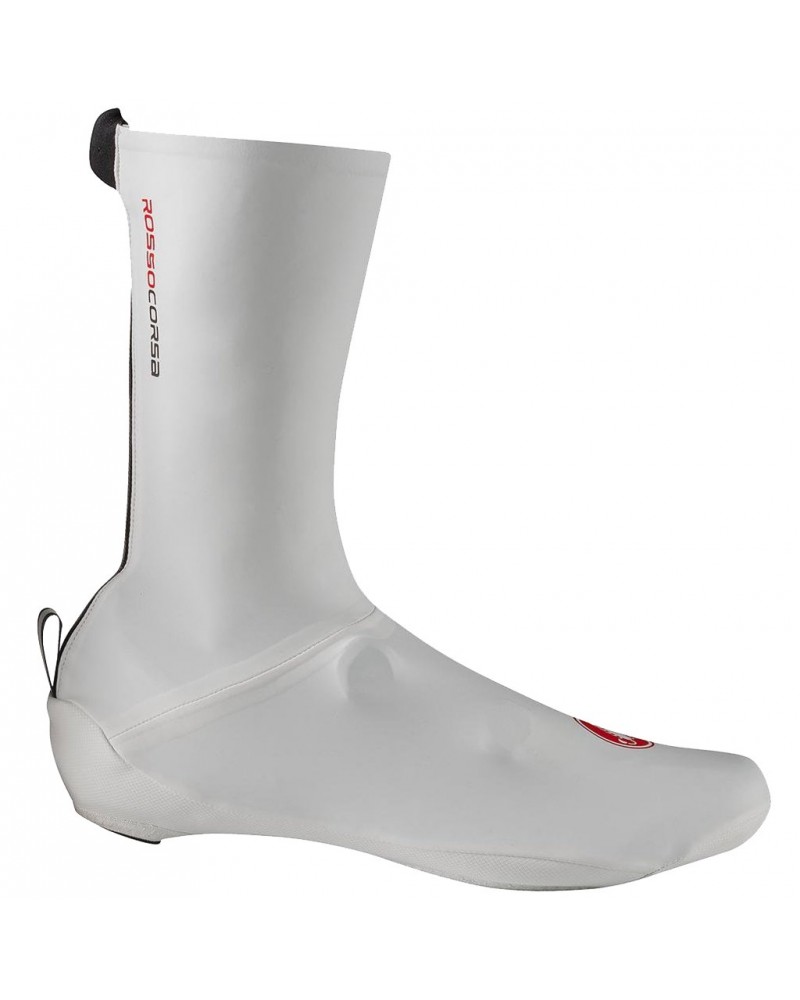 Castelli Aero Race Copriscarpe Impermeabili/Antivento Ciclismo, Bianco