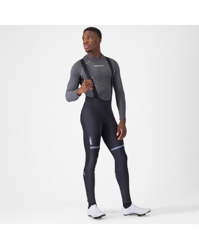 Castelli Polare 4 Polartec AirCore Men's Cycling Bibtight, Black (Kiss Air2 Pad)
